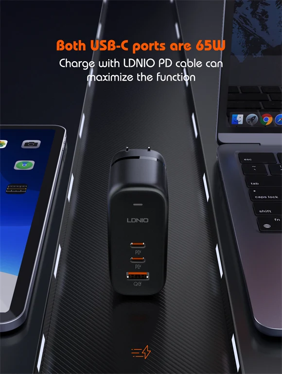 LDNIO Q366 Supper Fast Charger GaN 65W
