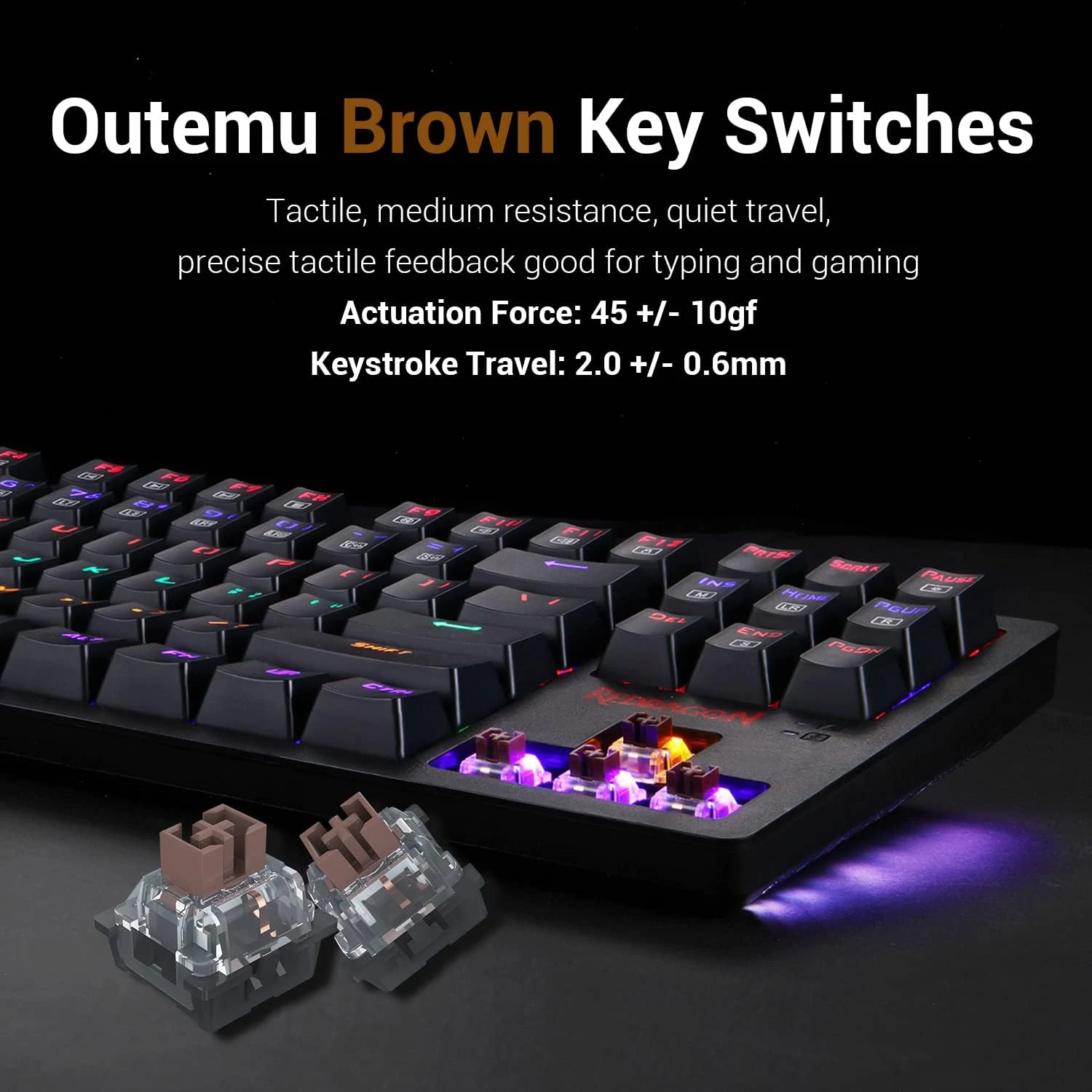 Redragon S113 Mechanical Wired Rainbow Gaming Keyboard & Mouse Combo
