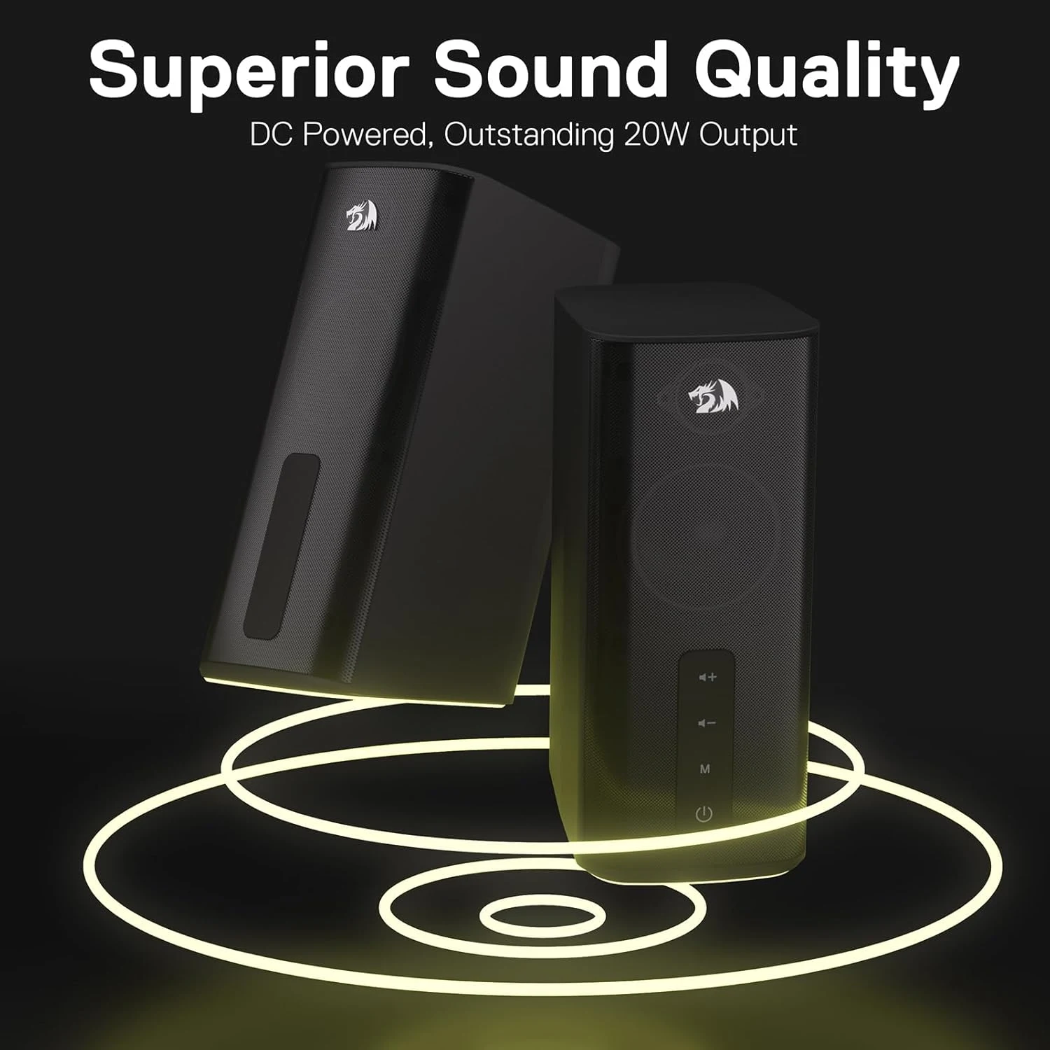Redragon GS814 Stereo Wireless RGB PC Gaming Speaker