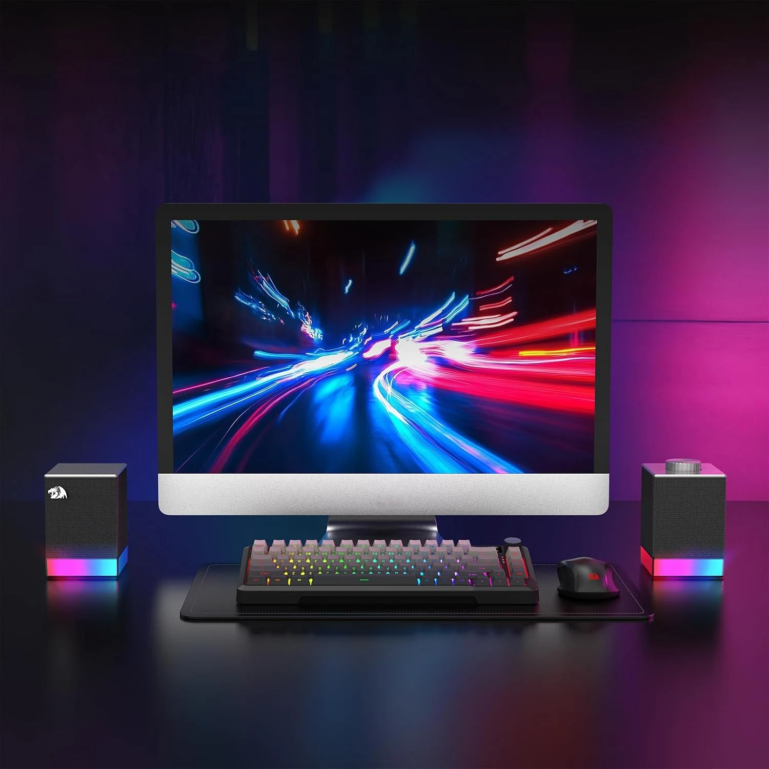 Redragon GS517 Glyph Wireless RGB Stereo PC Gaming Speaker
