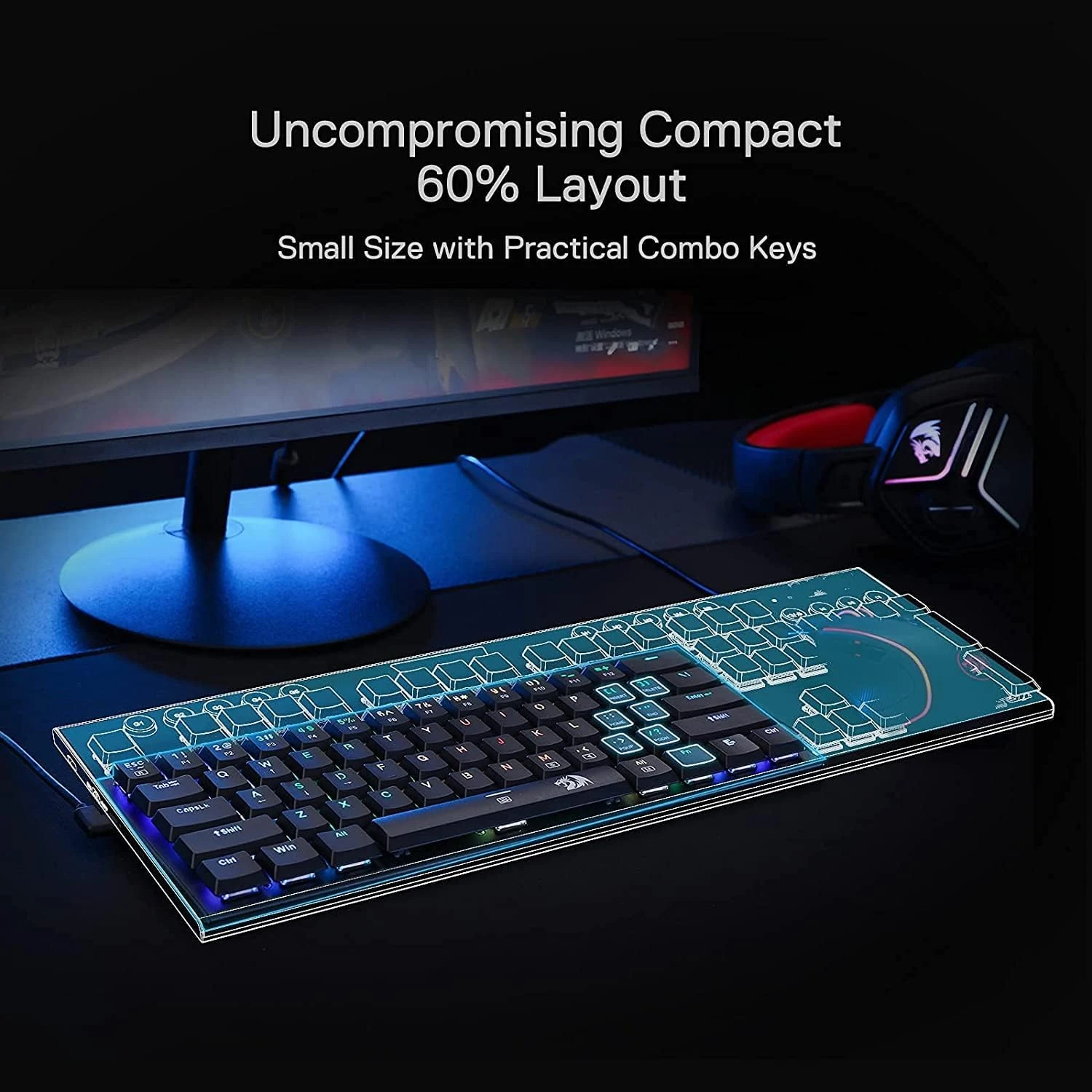 Redragon K614 PRO Bluetooth - Black