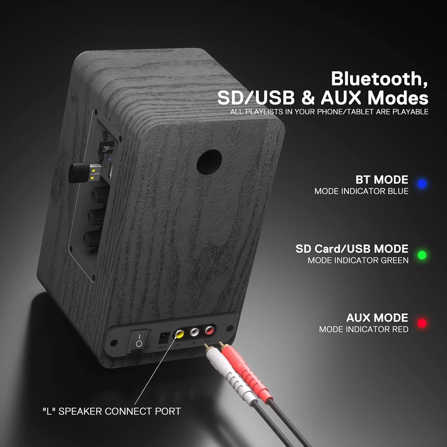 Redragon GS813 Stereo Wireless PC Gaming Speaker