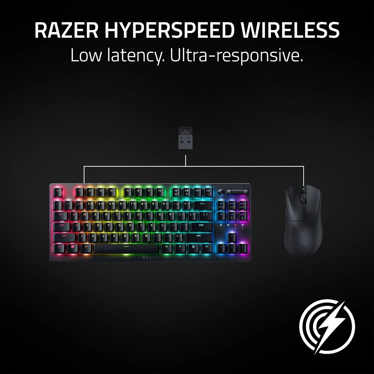 Razer DeathAdder V3 HyperSpeed Wireless Gaming Mouse - Black
