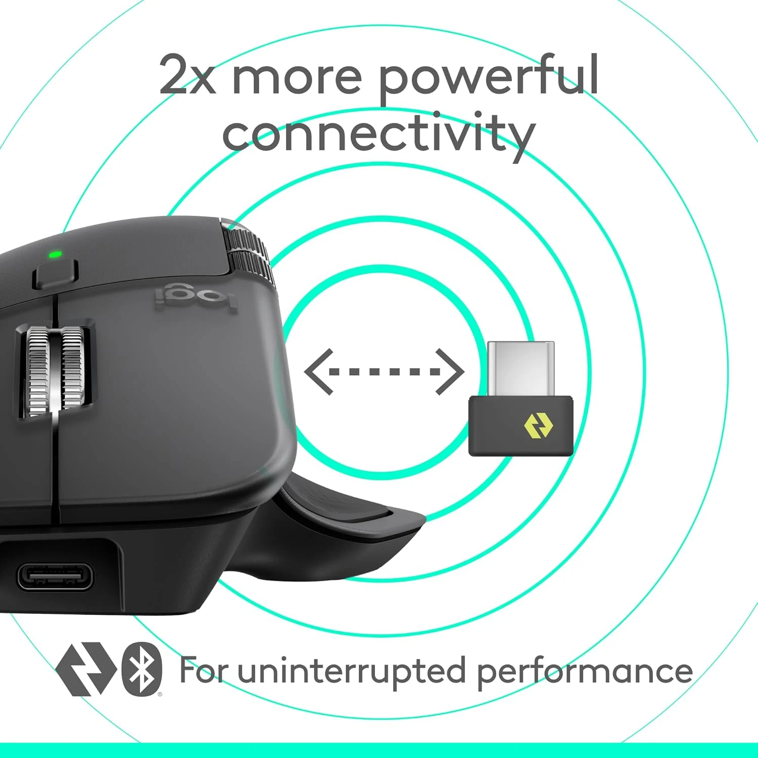 Logitech MX Master 4 Ergonomic Wireless Mouse - Graphite