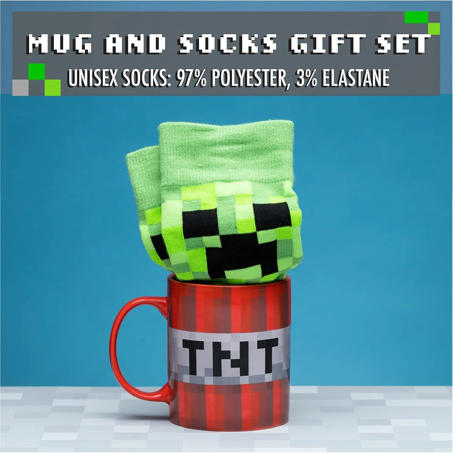 Minecraft Creeper socks