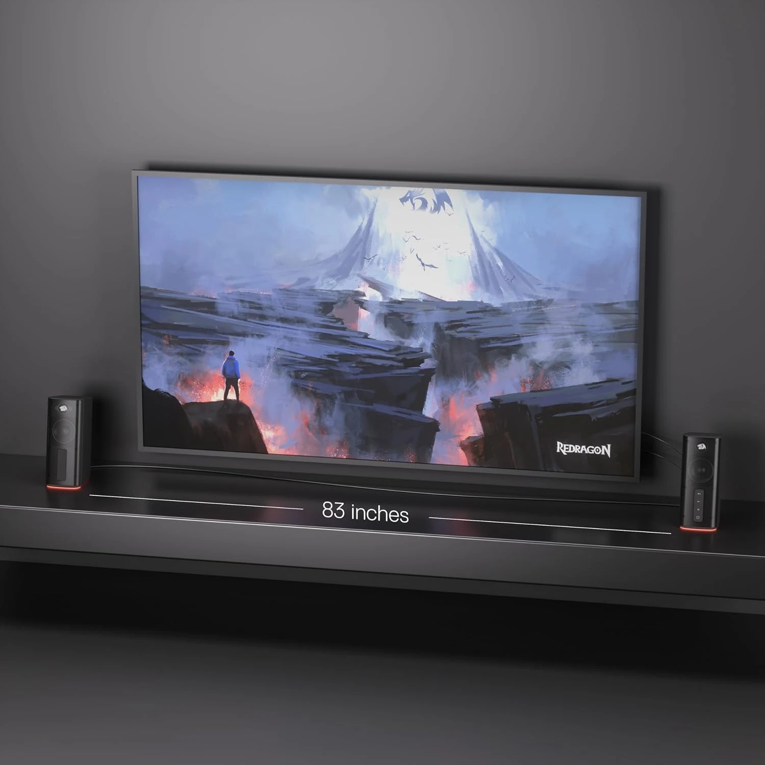 Redragon GS814 Stereo Wireless RGB PC Gaming Speaker