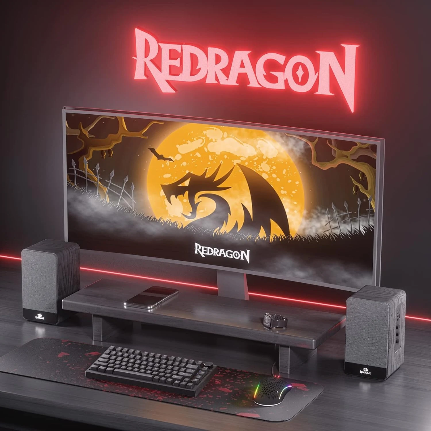 Redragon GS813 Stereo Wireless PC Gaming Speaker