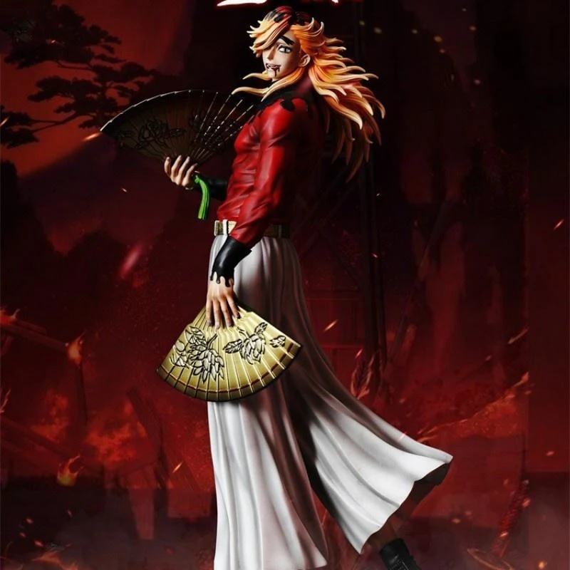 Demon Slayer Douma figure holding twin fans