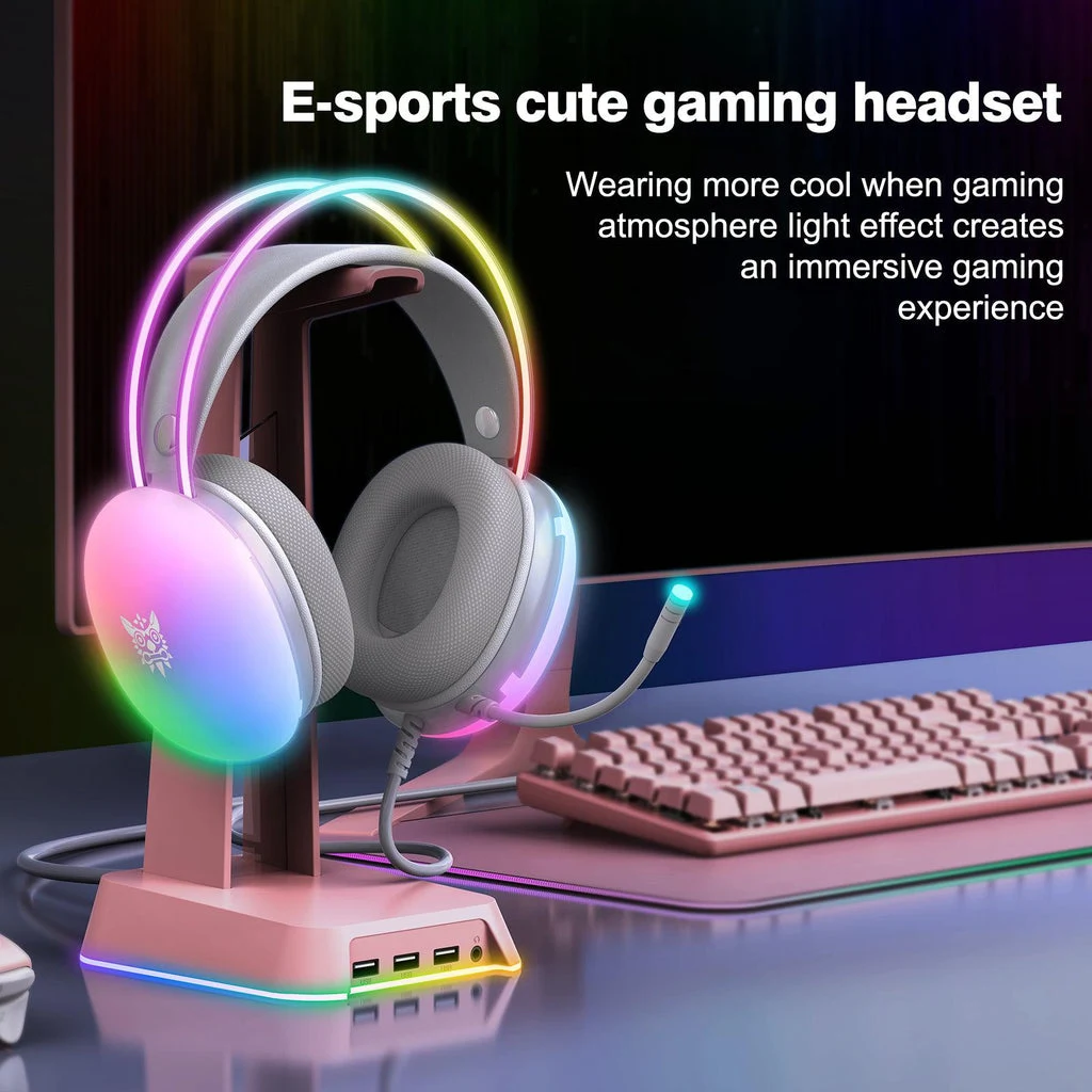 ONIKUMA X25 Gaming Headset - White