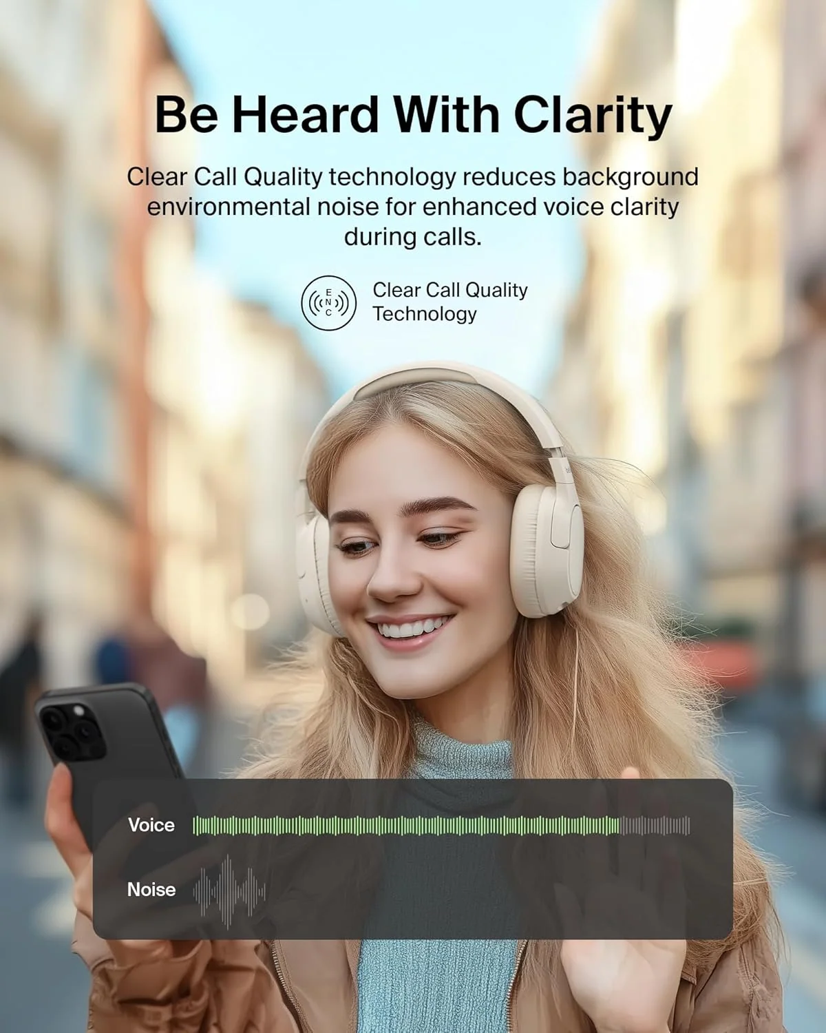 Belkin Soundform Isolate Noise Cancelling Headphones - Sand