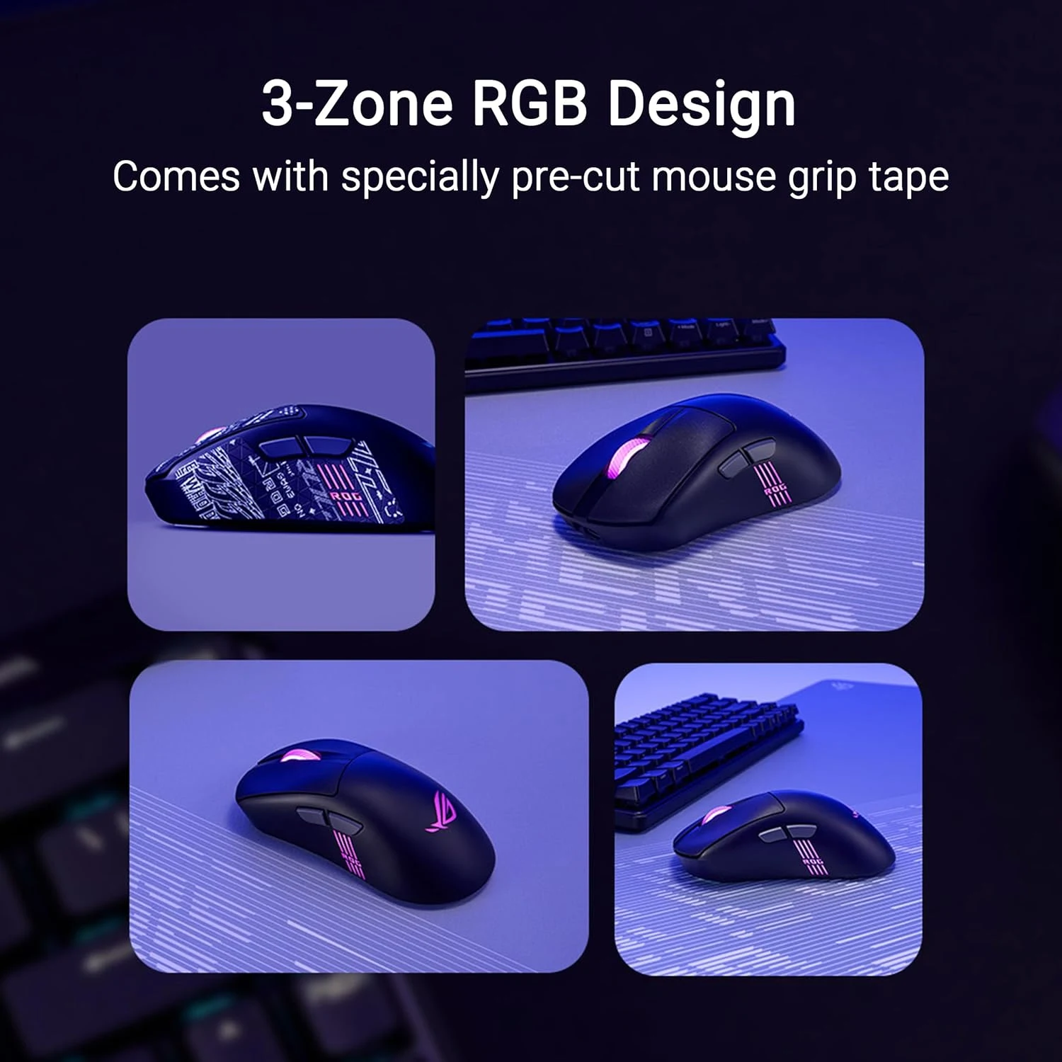 ASUS ROG Keris II Origin RGB Wireless Gaming Mouse - Black