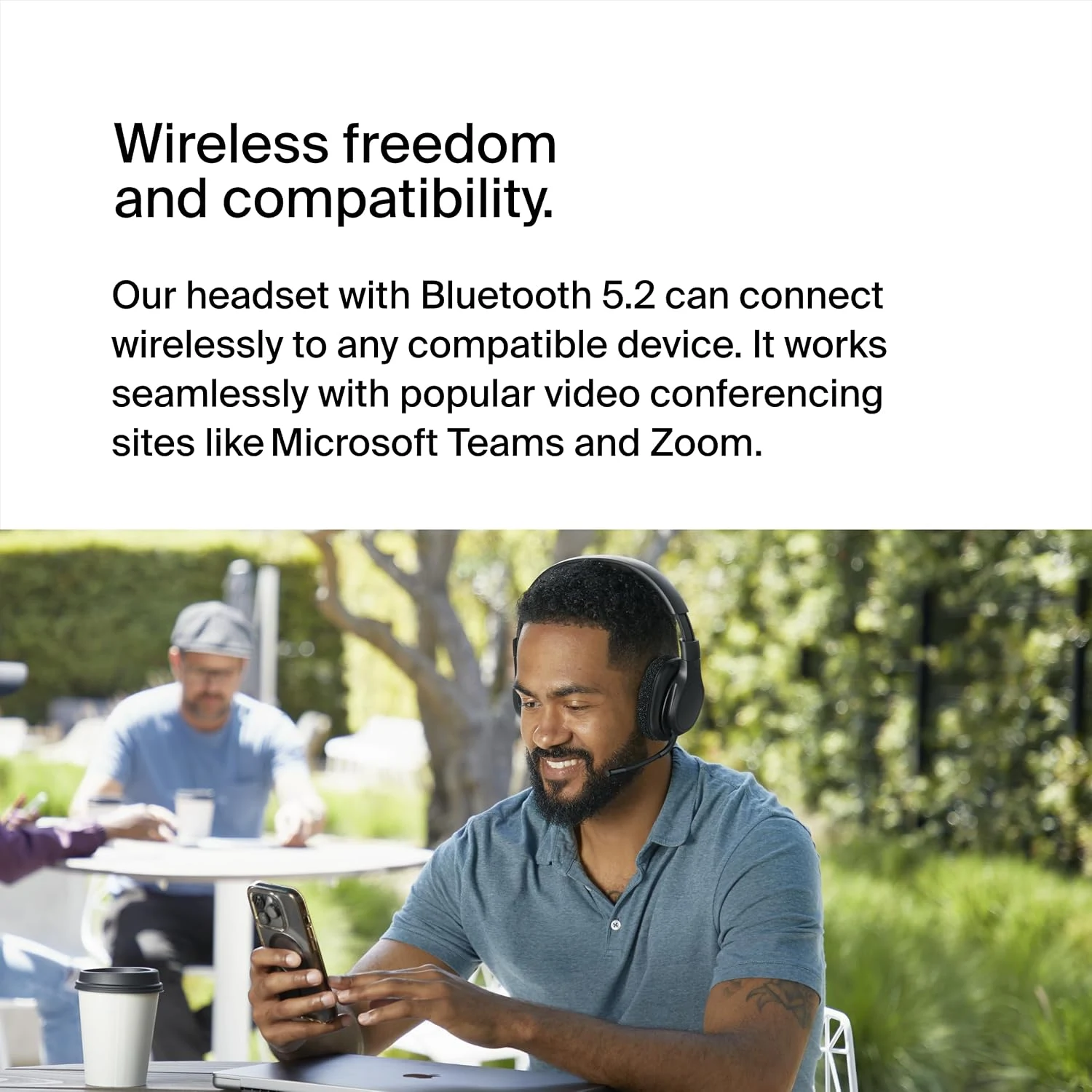 Belkin SoundForm Adapt Wireless Over-Ear Headset - Black