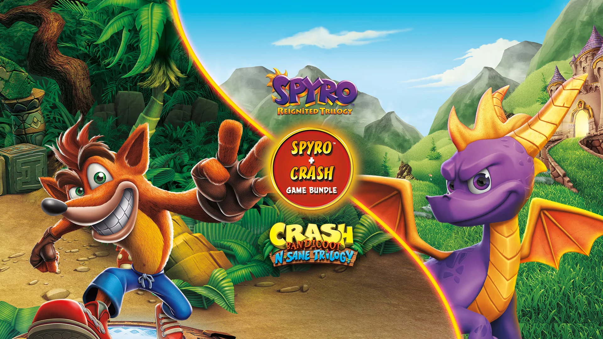 Spyro and Crash Gameplay