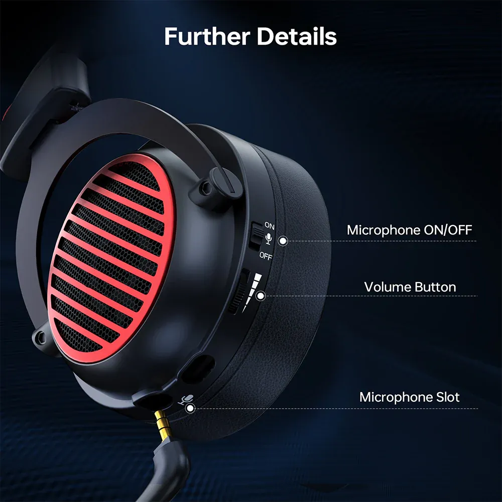 Redragon H540 Luna Wired Gaming Headset - Black