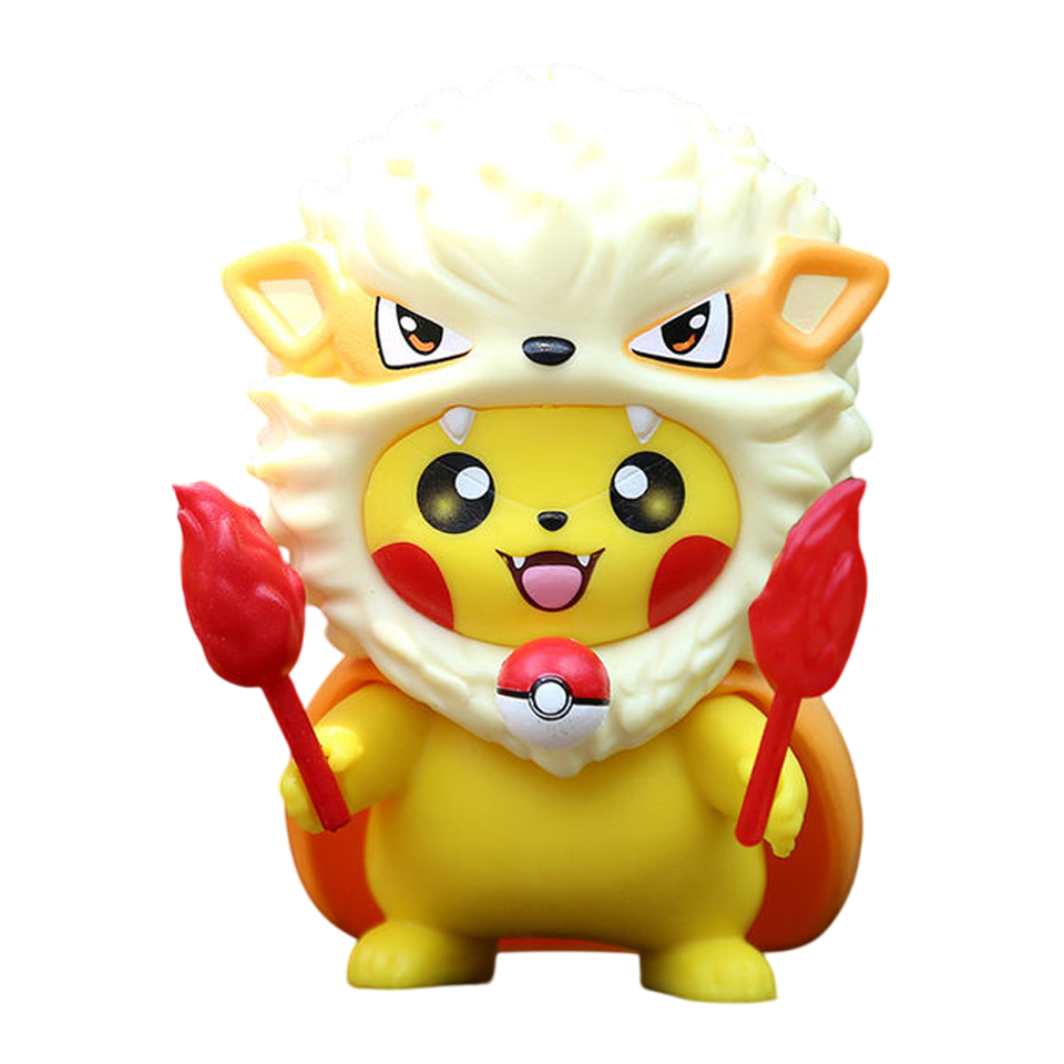 Pokemon Pikachu Arcanine Costume Mini Figure