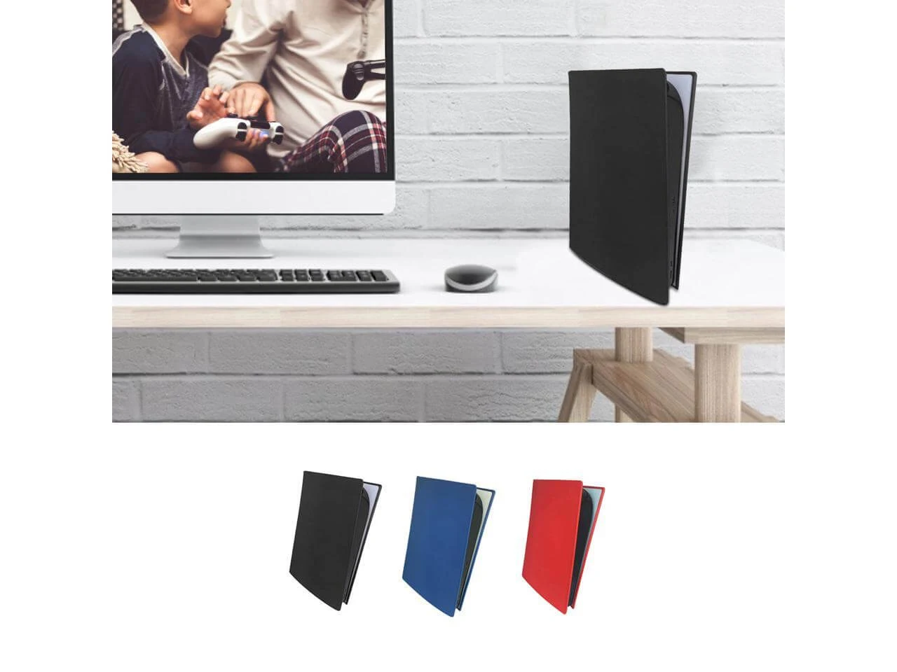 Replacement Plate Plastic Cover for PlayStation 5 Console - Black