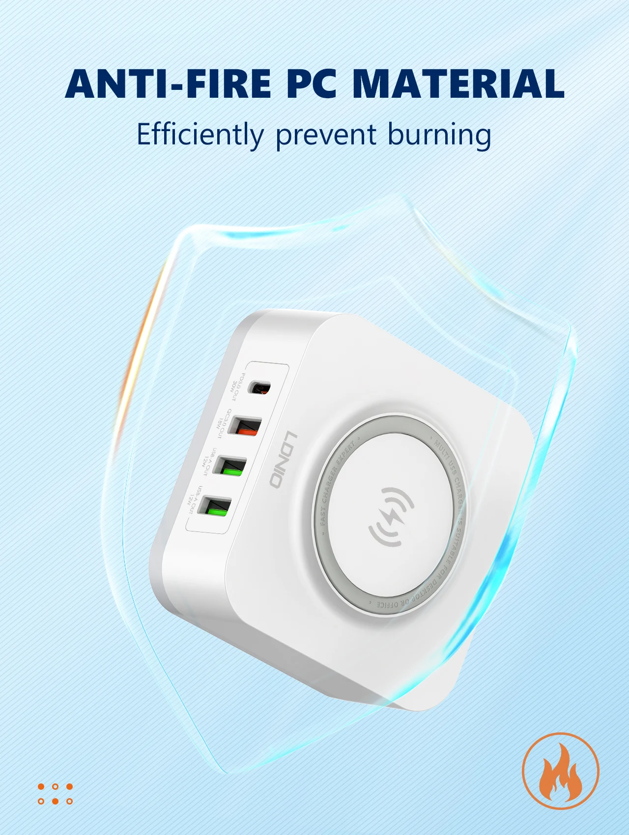 LDNIO AW004 Desktop Wireless Charging Station
