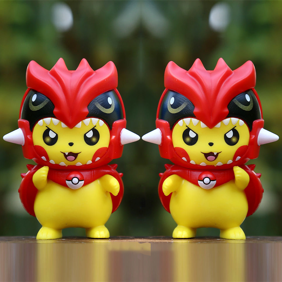 Pokemon Pikachu Groudon Costume Mini Figure