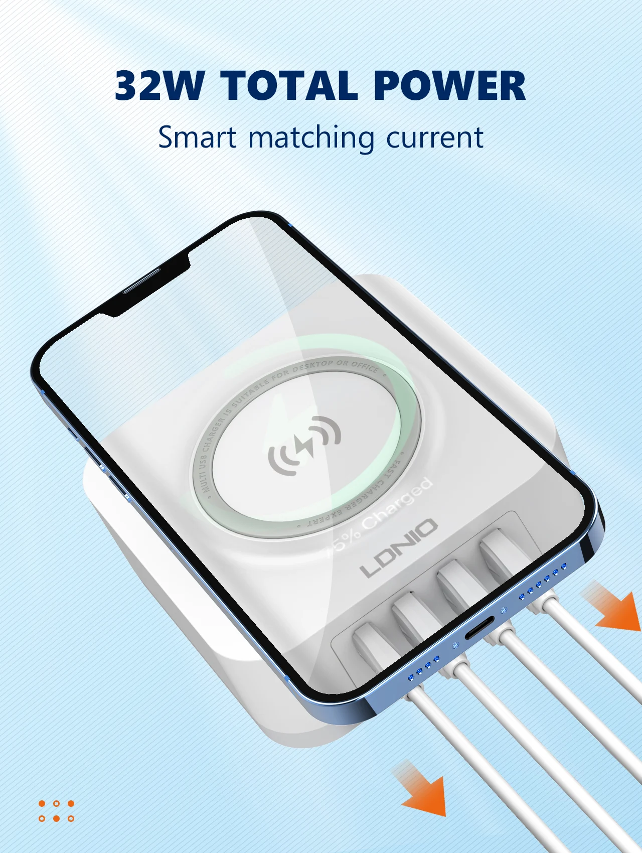 LDNIO AW004 Desktop Wireless Charging Station