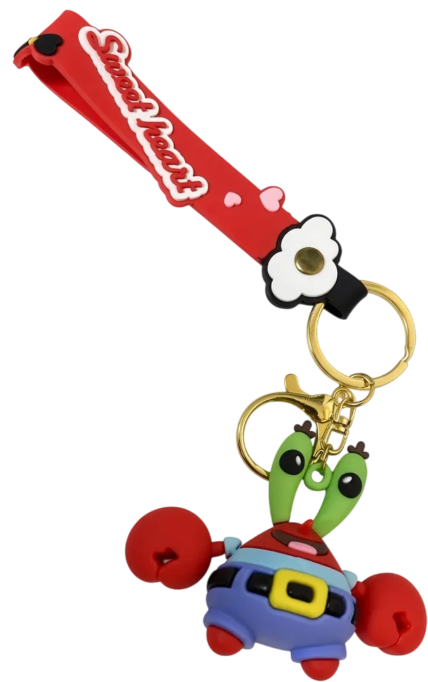 SpongeBob Mr. Krabs Red Strap Keychain