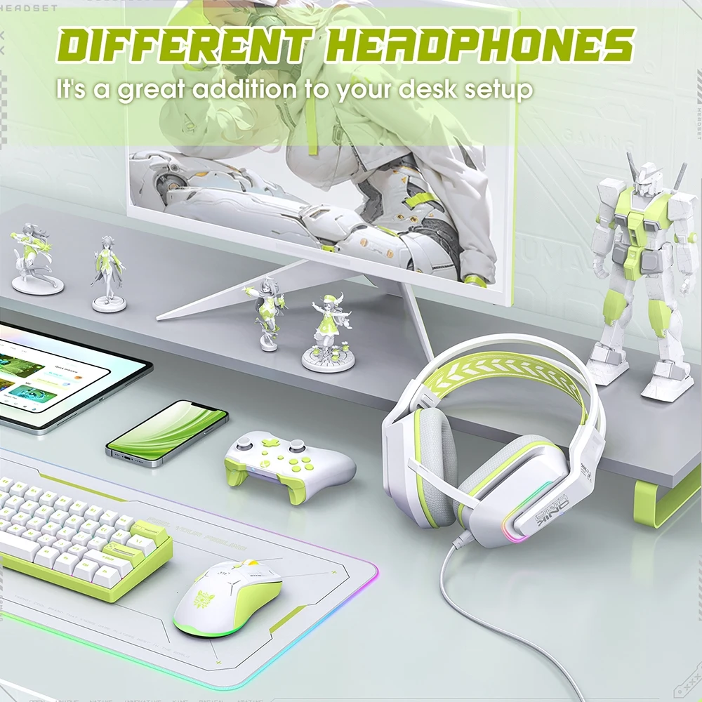 ONIKUMA X13 used white gaming headset