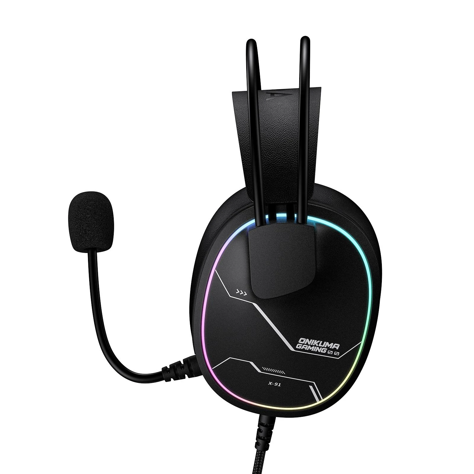 ONIKUMA X91 RGB Wired Gaming Headset - Black
