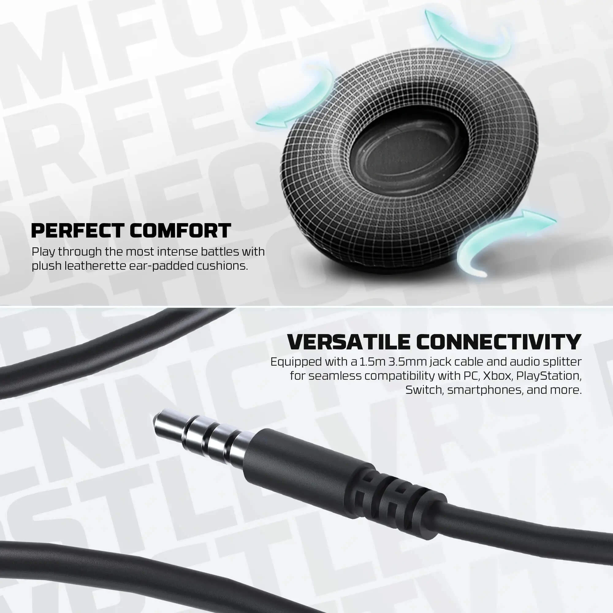 Fantech TONE 2 HQ56 Wired Gaming Headset 3.5MM - Black