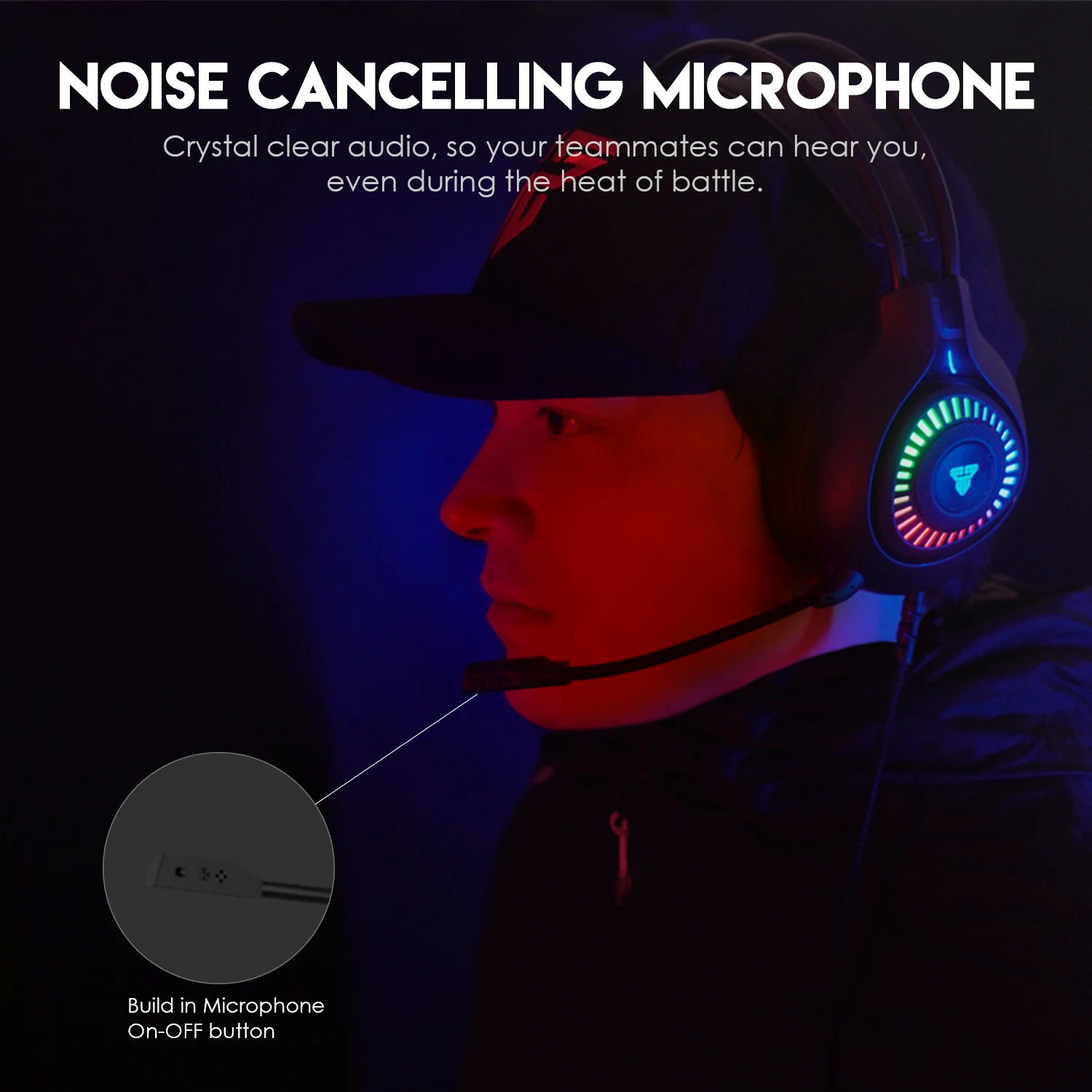 Fantech ORBIT HG25 7.1 Wired Gaming Headset USB - Black