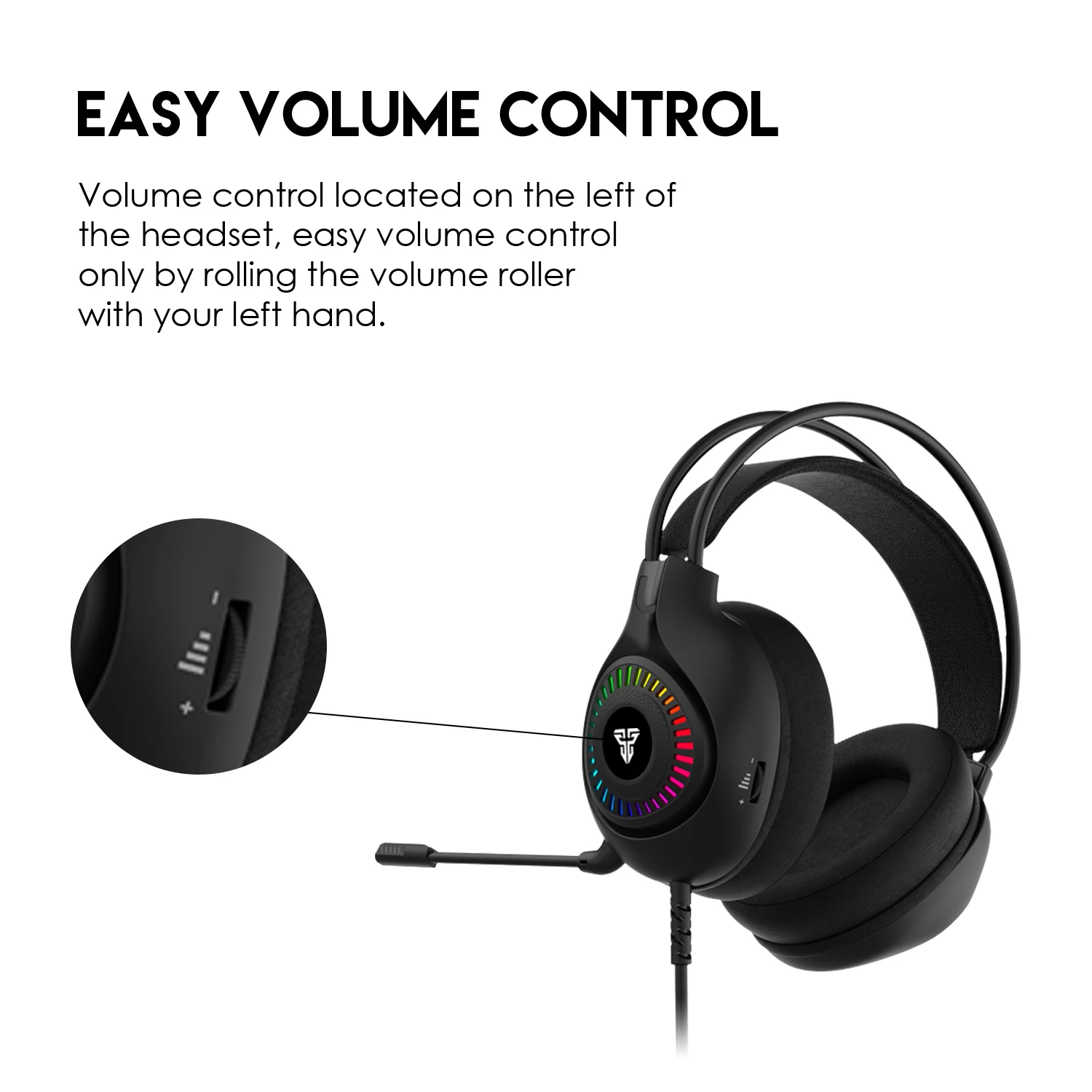 Fantech ORBIT HG25 7.1 Wired Gaming Headset USB - Black