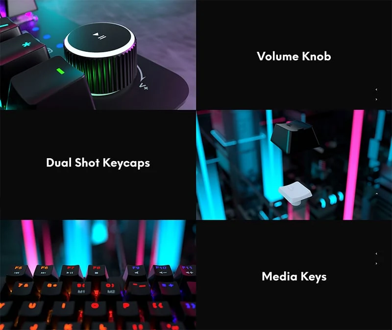 فانتك ماكس باور MK853 V2 – سلكي RGB (سويتش أزرق)