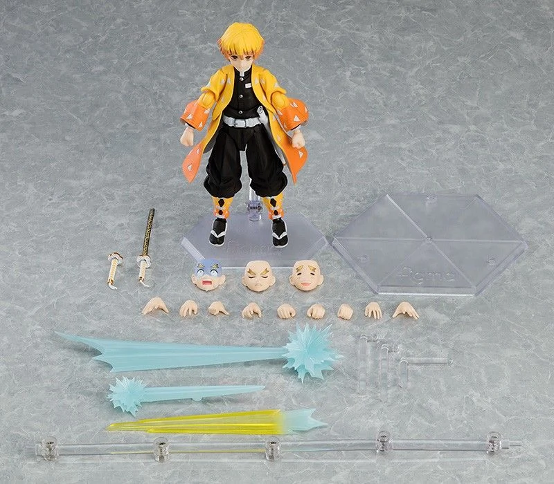Zenitsu Agatsuma DX Edition figma في وضعية هجوم Thunder Breathing