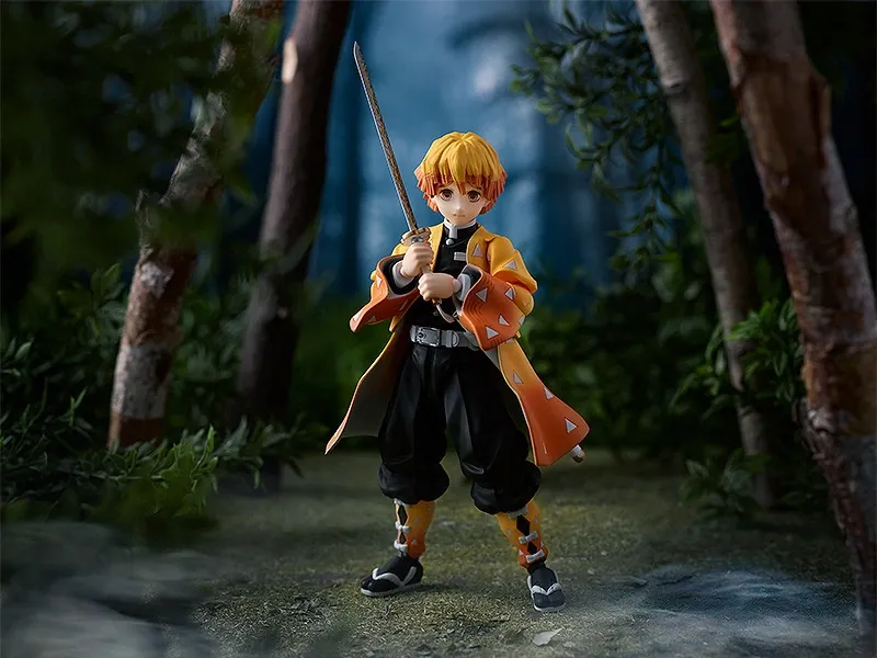 تفاصيل النحت في Zenitsu Agatsuma DX Edition figma