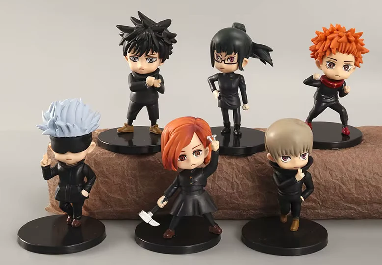 Megumi Fushiguro mini figure on shelf