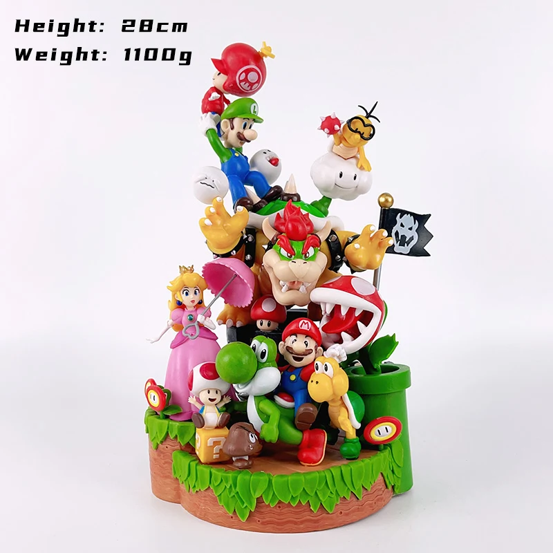 Mario character collection diorama