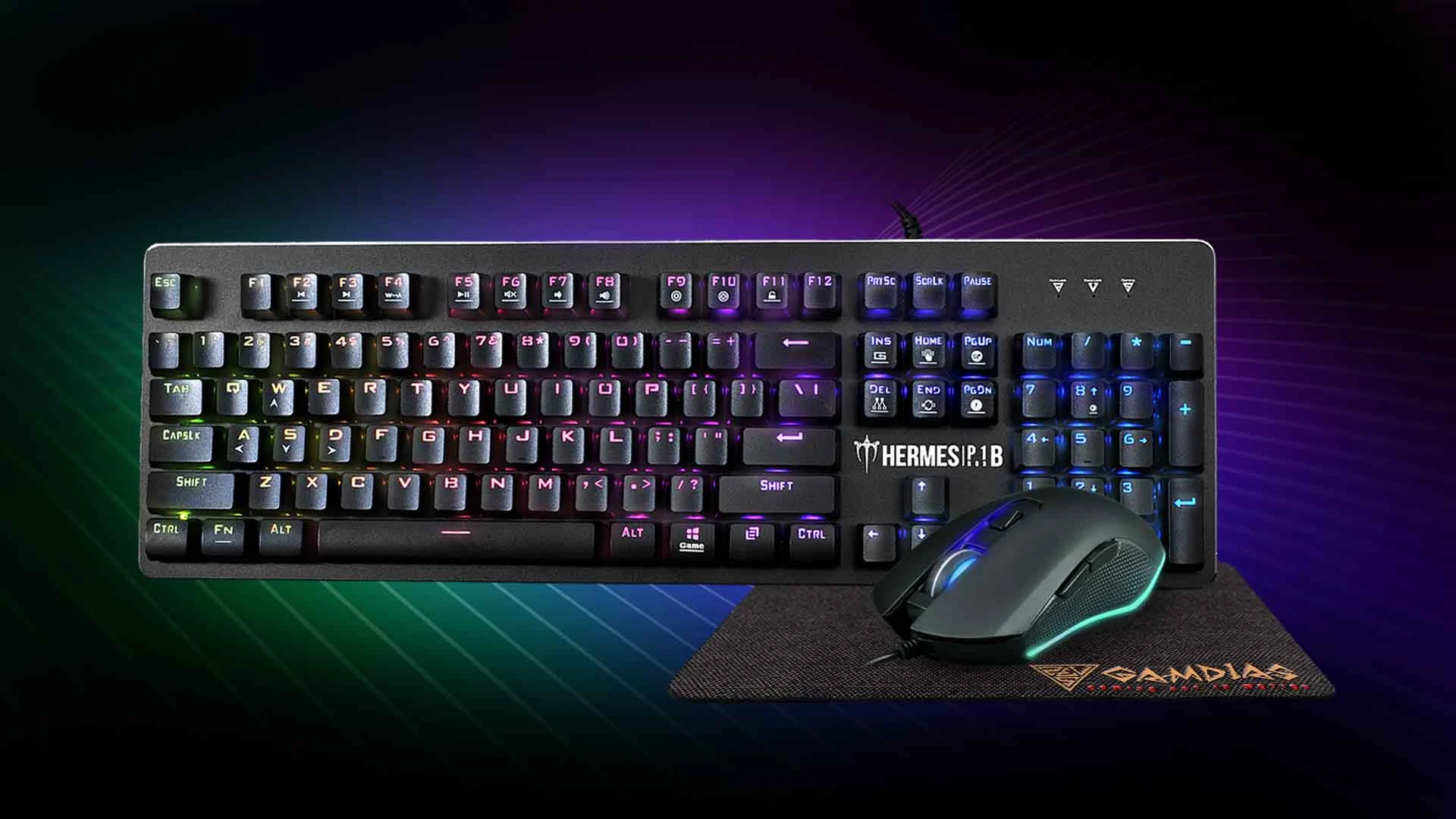 GAMDIAS Hermes P1B 3 IN 1 COMBO - RGB Gaming