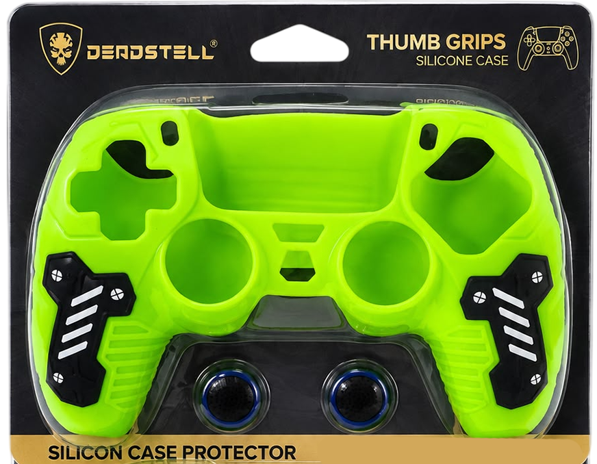 DeadSkull Neon Venom silicone protector with thumb grips