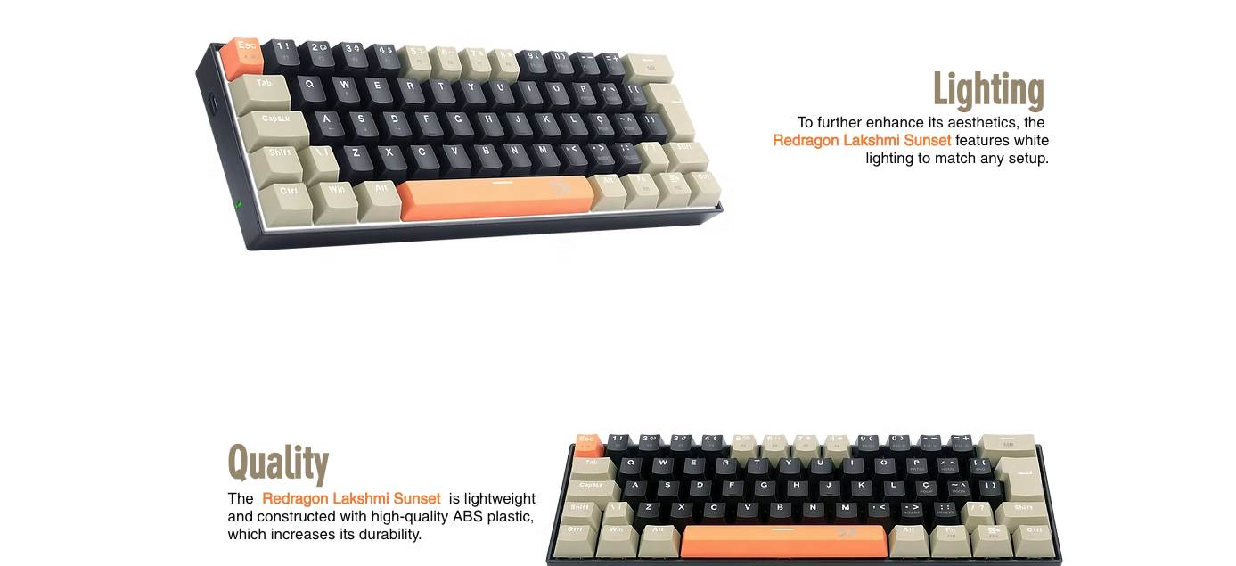 Redragon K606 Lakshmi Gaming Keyboard Red Switches