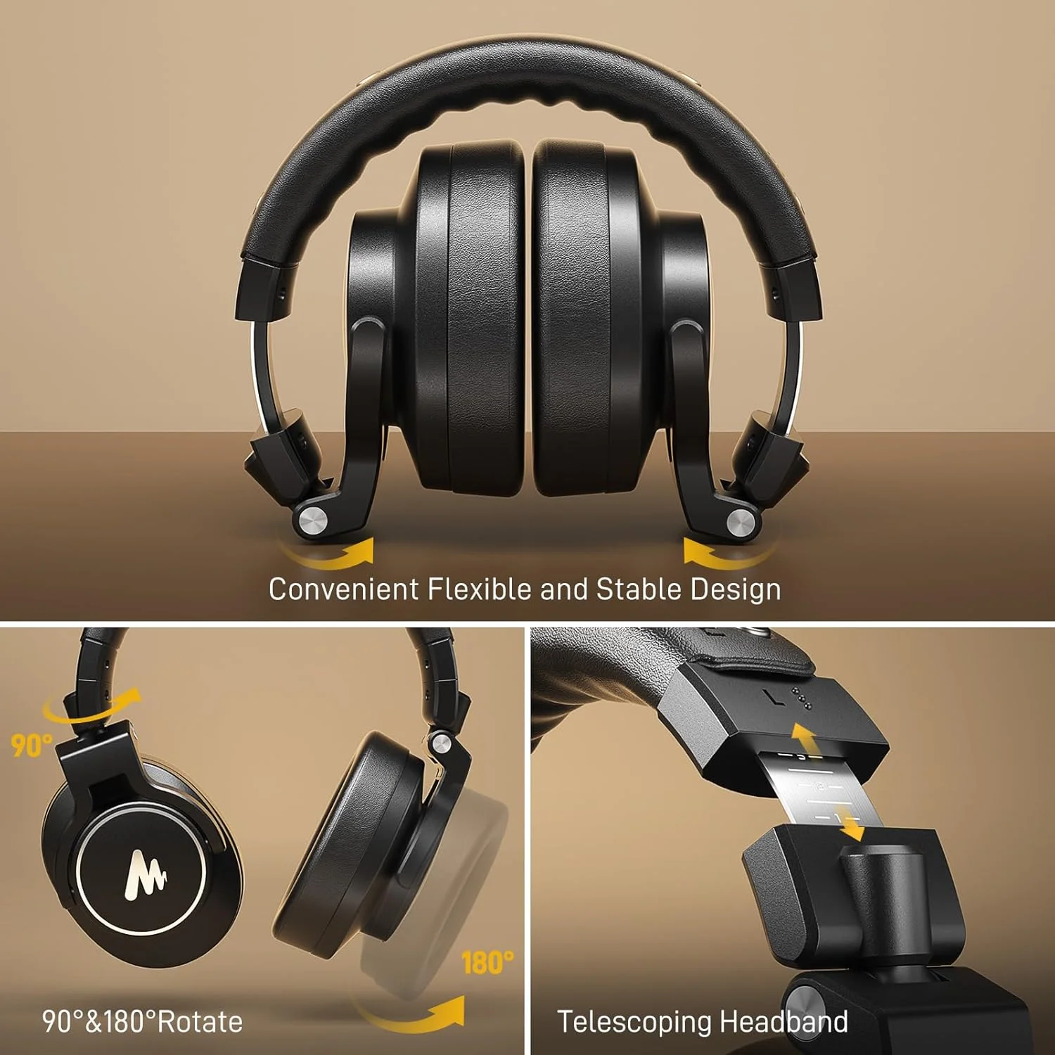 Maono AU-MH700 Wired Gaming Headset - Black