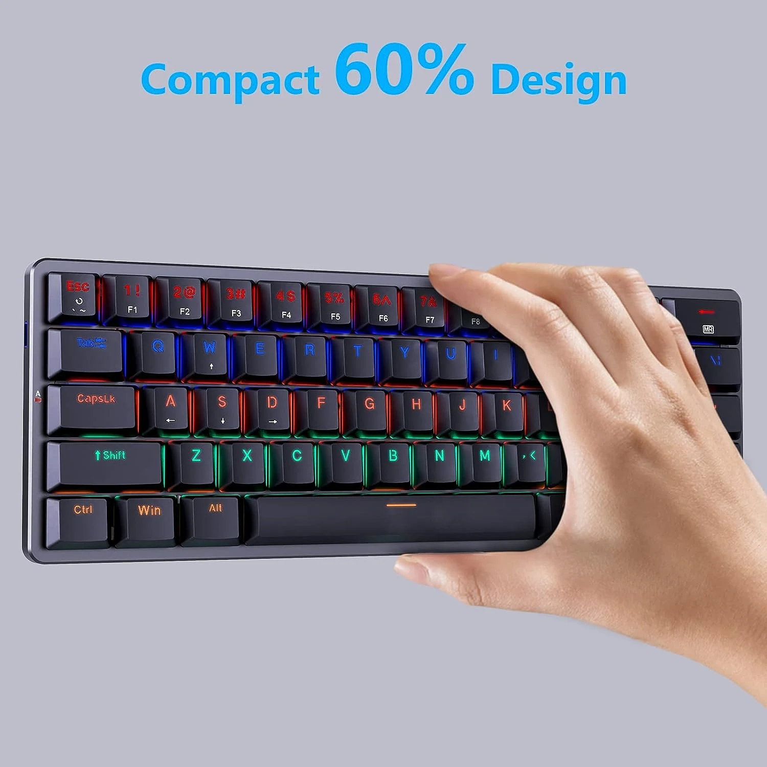 Redragon K615P-KBS Elise Pro Low Profile Mechanical Tri-Mode Wireless RGB Gaming Keyboard