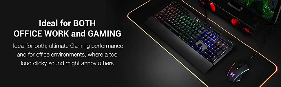 Redragon K550-1 Yama RGB Wired Gaming Keyboard Purple Switch - Black
