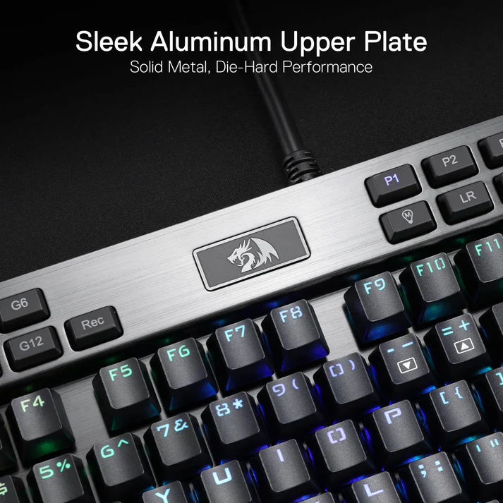 Redragon K550-1 Yama RGB Wired Gaming Keyboard Purple Switch - Black