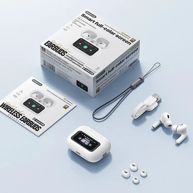 REMAX Cozybuds W30N ANC+ENC Bluetooth Wireless Earbuds - White