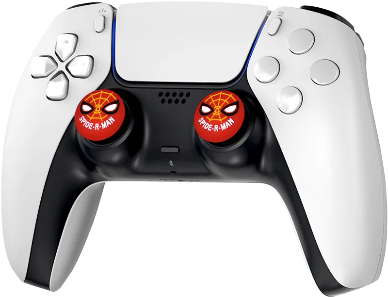 Deadskull red Spider-Man-themed analog stick thumb grips