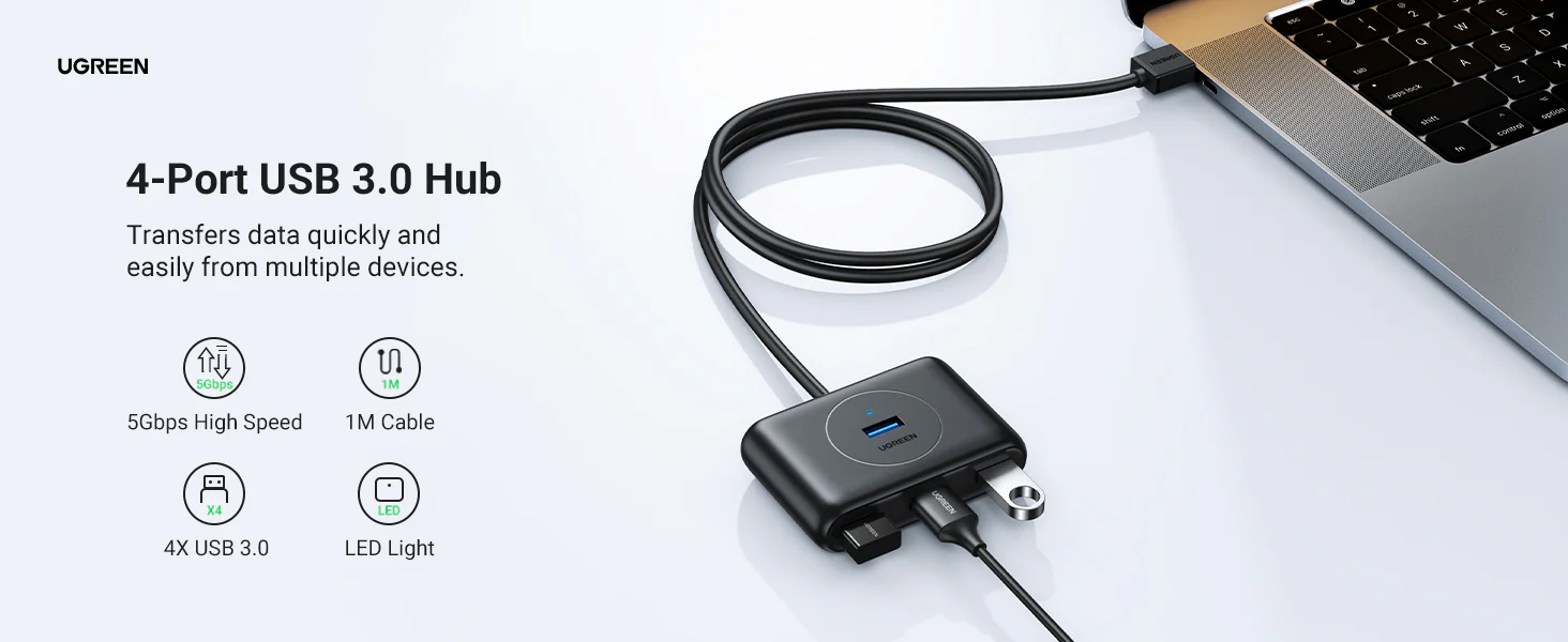 UGREEN 4-in-1 USB 3.0 Hub