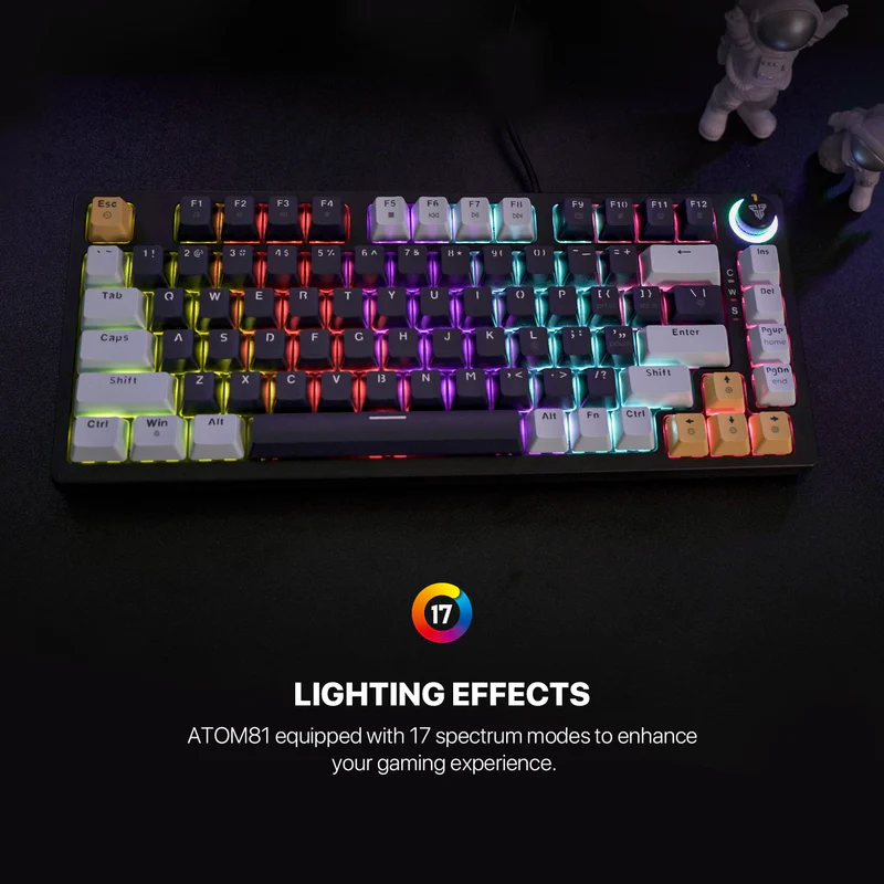 فانتك ATOM81 MK875V2 – سكاي بلو (سويتش أحمر)