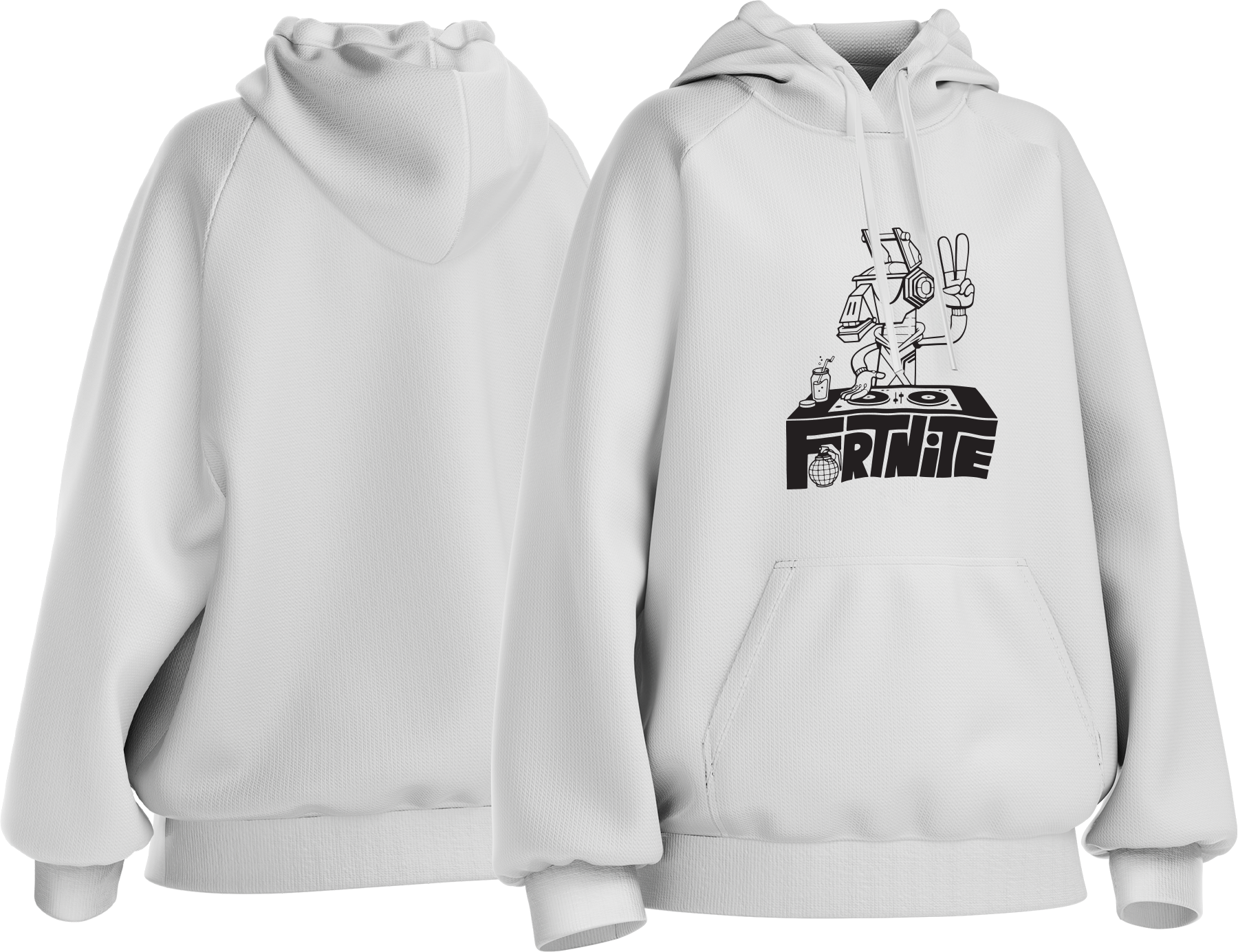 Victory Beats Fortnite kids hoodie styled with casual outfit