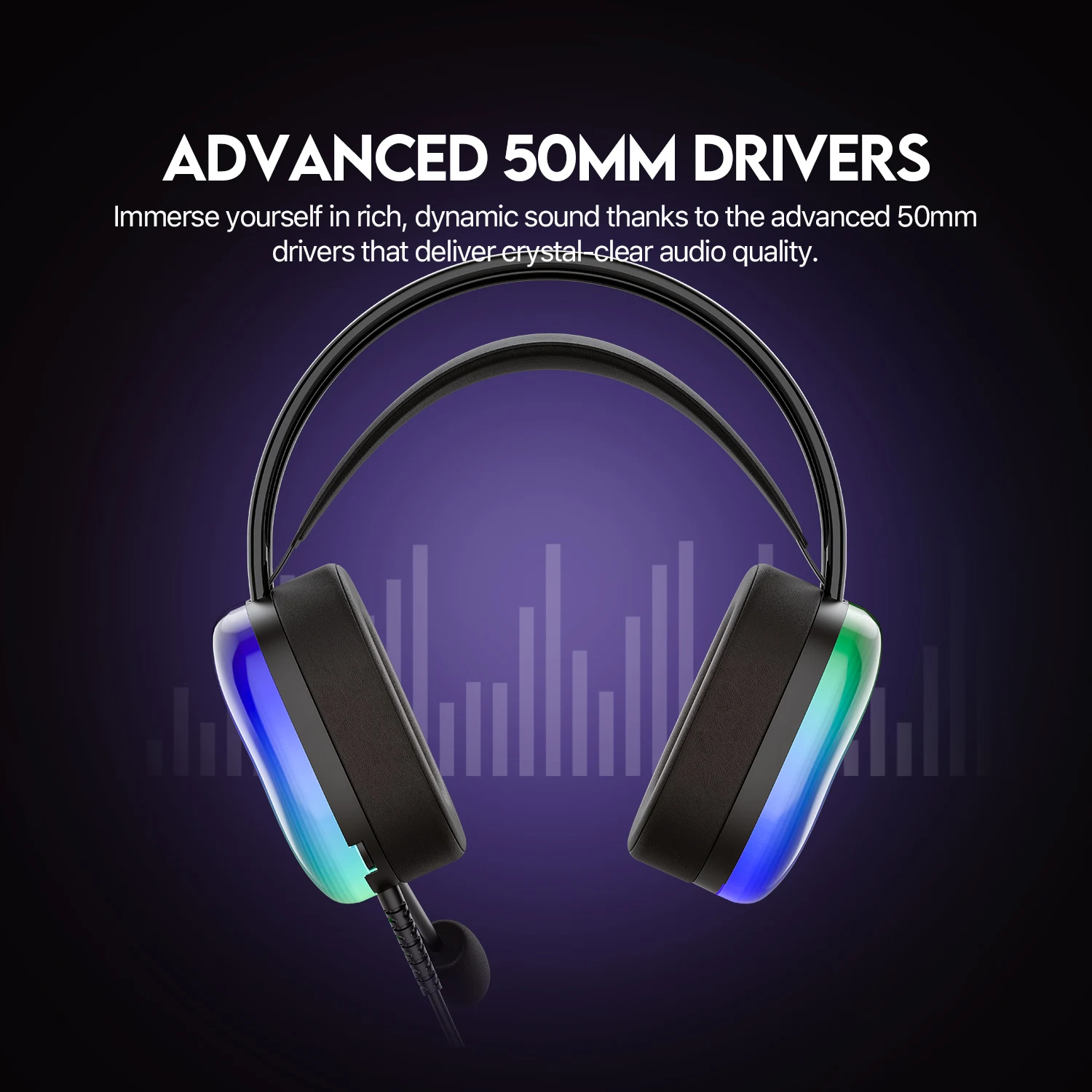 Fantech AURORA HG29 7.1 Wired Gaming Headset USB - Black