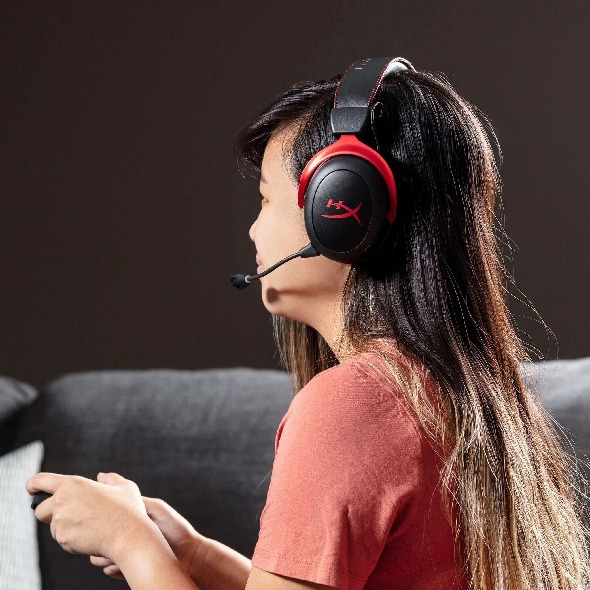 HyperX Cloud II Wired Gaming Headset - Black & Red
