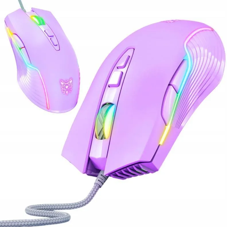 ONIKUMA CW905 RGB Wired Gaming Mouse - Purple