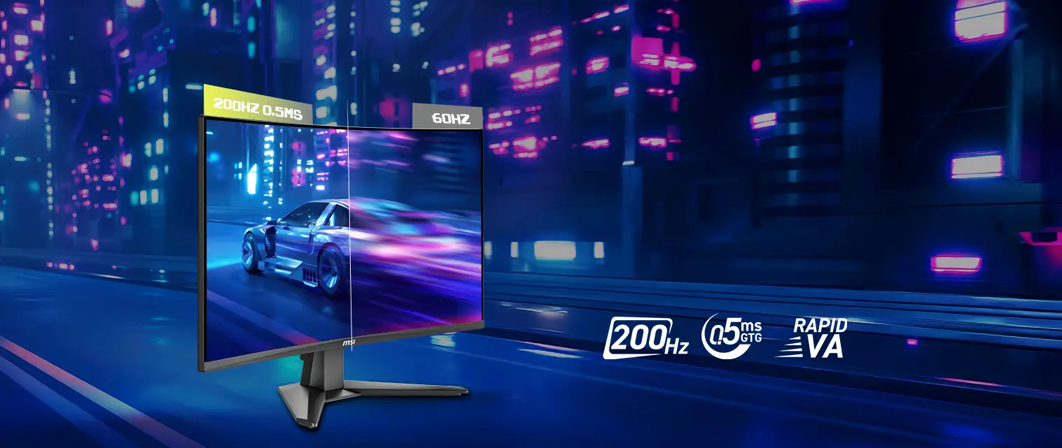 MSI MAG 276CF E20 – 27" FHD 200Hz Rapid VA Curve Gaming Monitor
